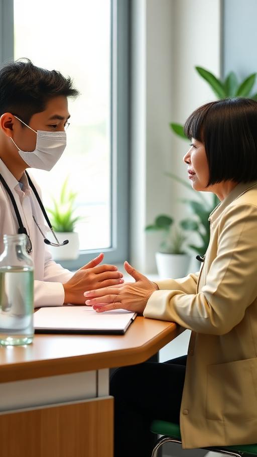 Bác sĩ tư vấn tận tâm tại phòng khám